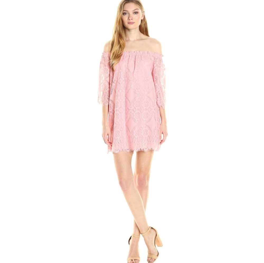 BB Dakota Off The-Shoulder Lace Dress